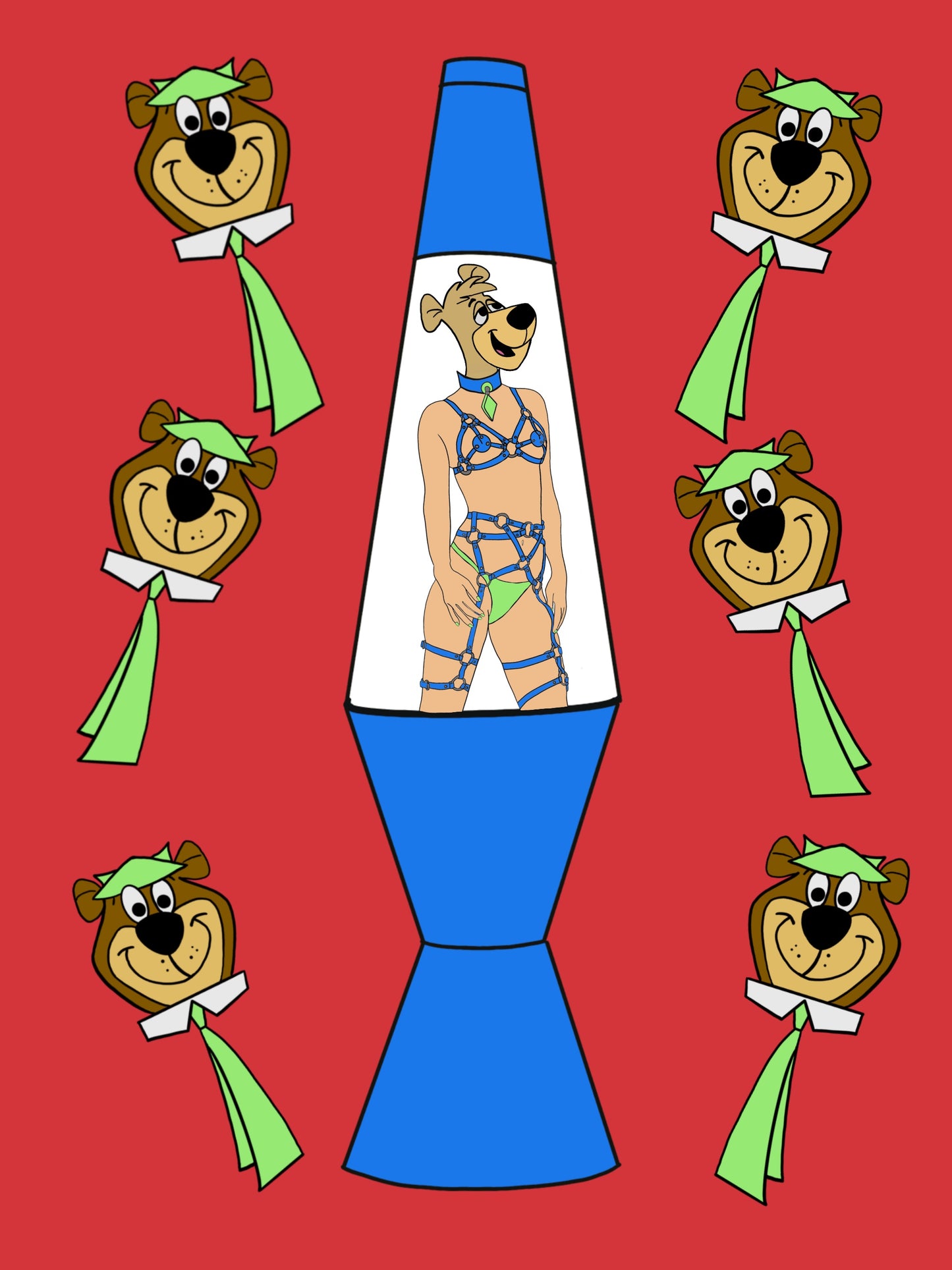 YOGI AND BOOBOO LAVA LAMP