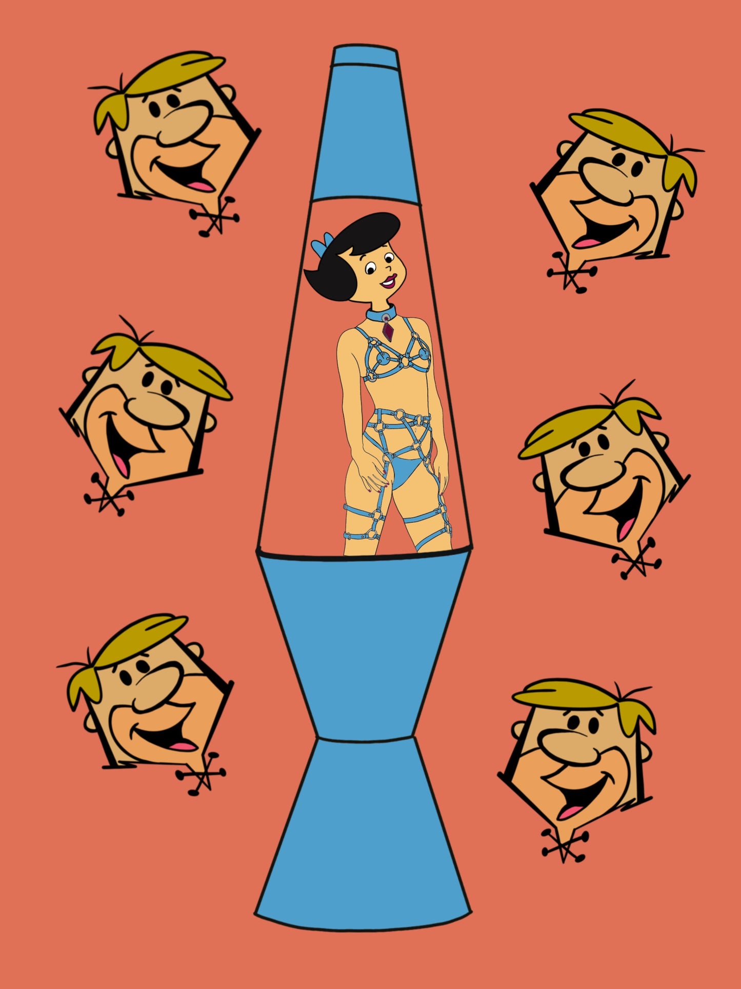 BETTY AND BARNEY LAVA LAMP