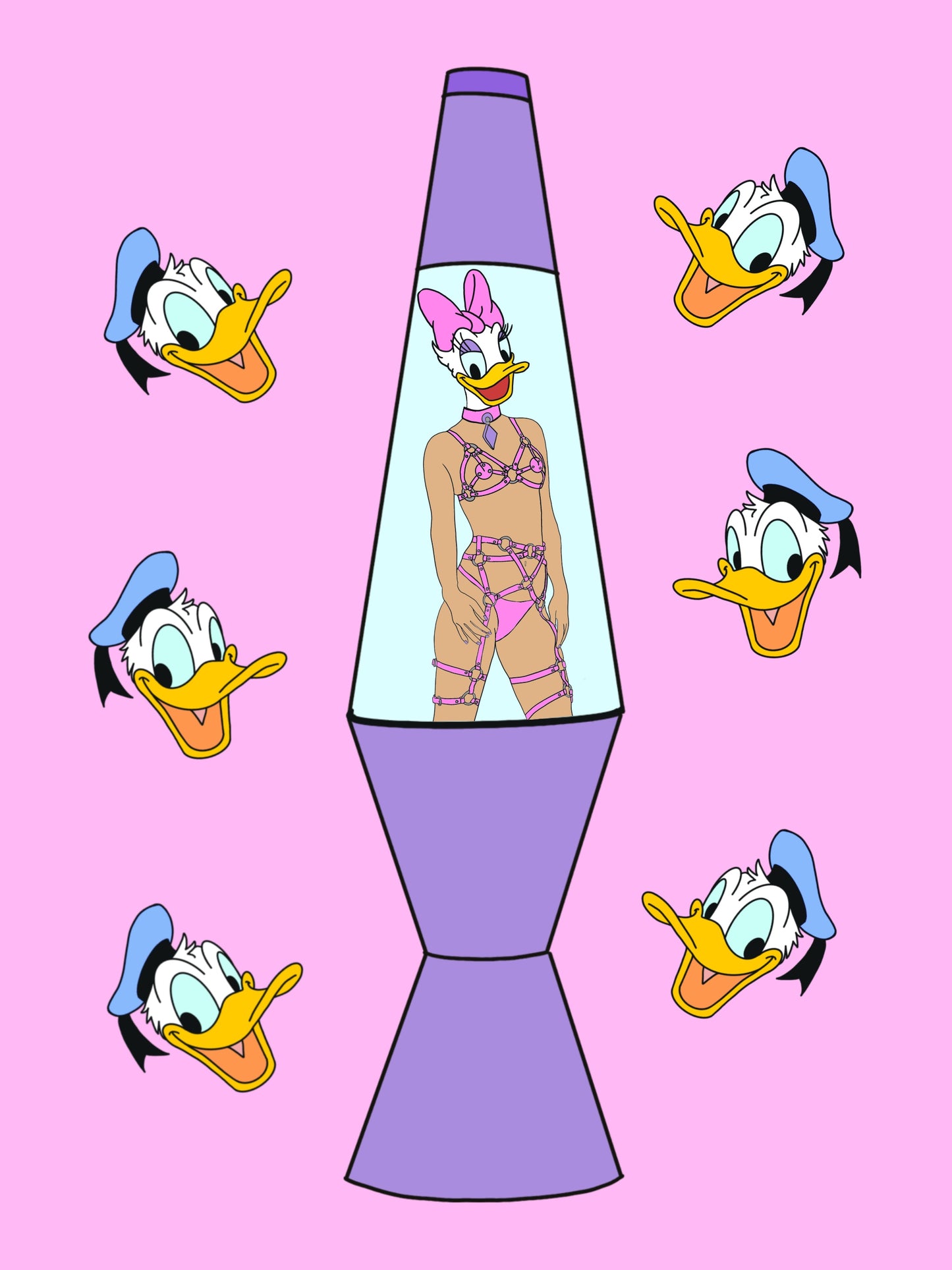 DONALD AND DAISY LAVA LAMP
