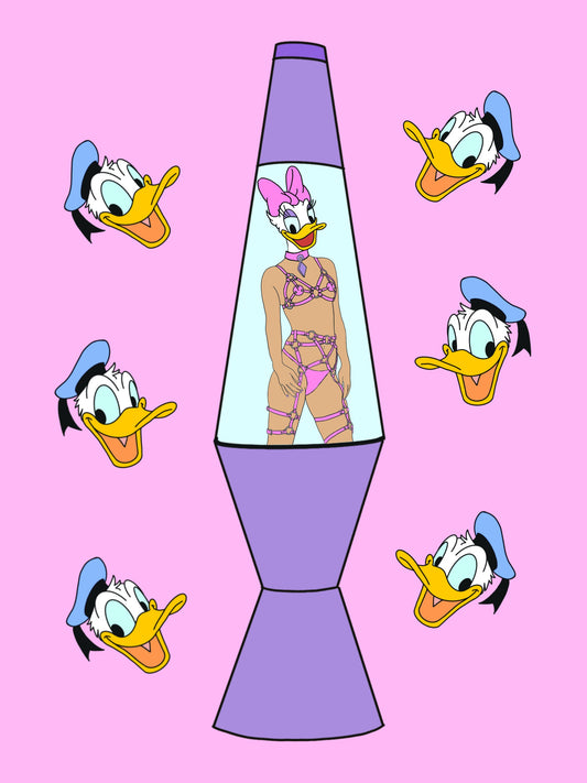 DONALD AND DAISY LAVA LAMP