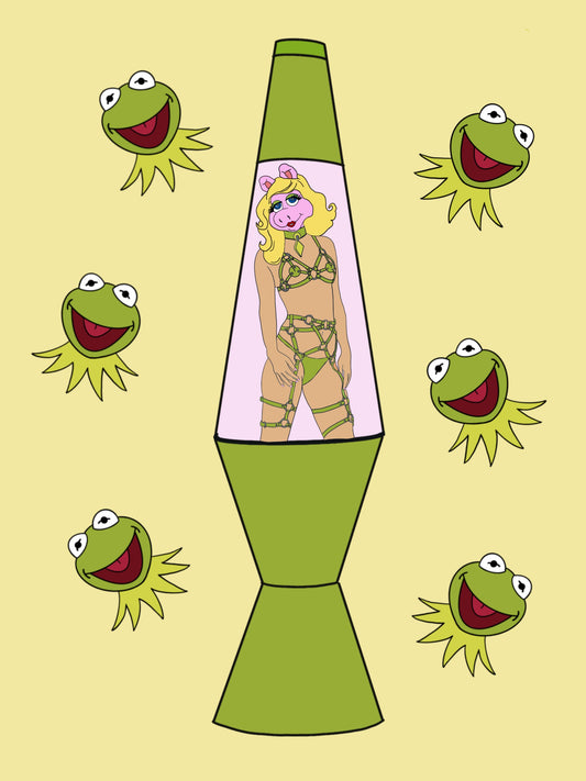 MISS PIGGY AND KERMIT LAVA LAMP