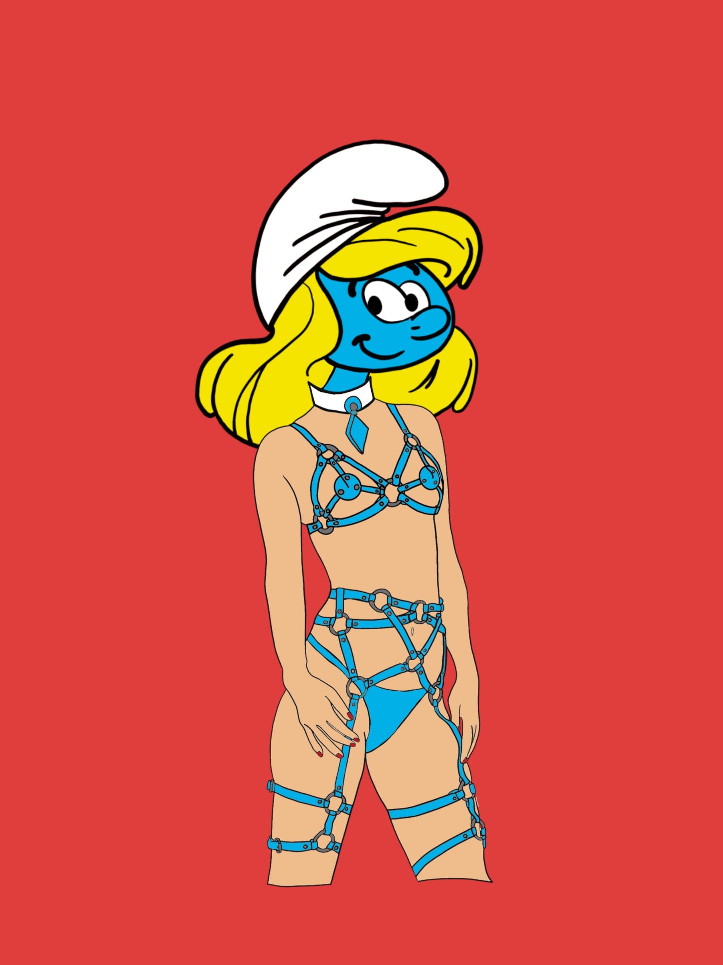 Smurfette Bondage
