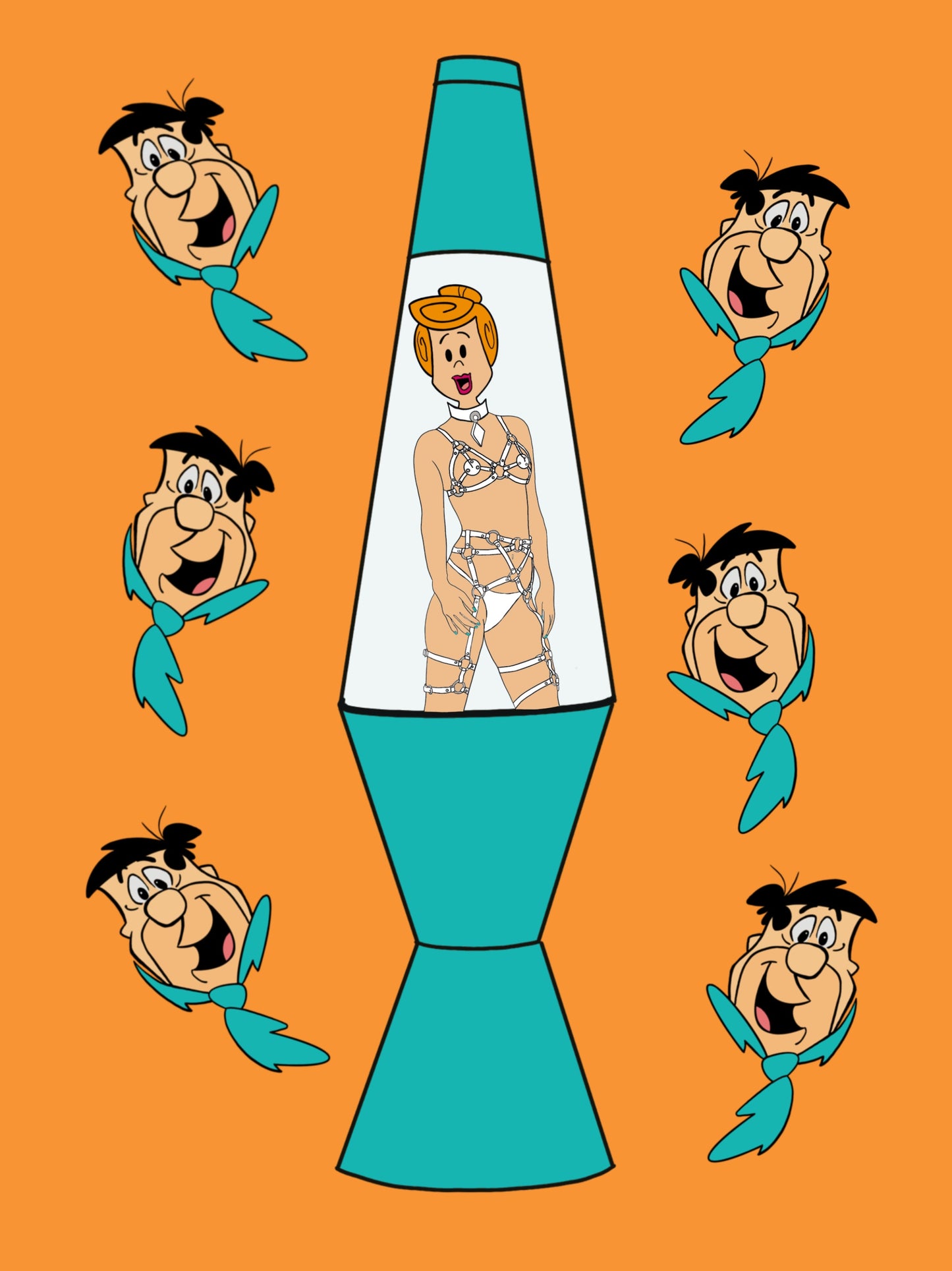 FRED AND WILMA LAVA LAMP