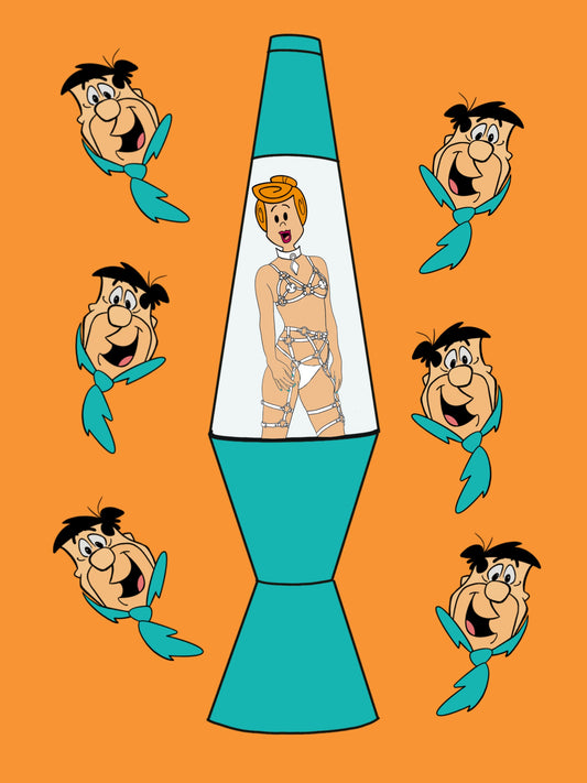 FRED AND WILMA LAVA LAMP