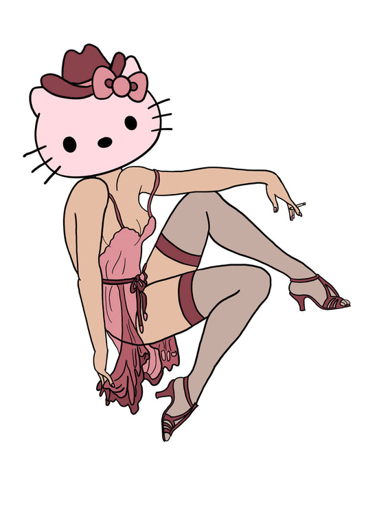 HELLO KITTY PINUP STYLE