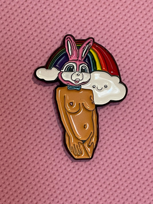 NO BUNNY LOVES ME ENAMEL PIN