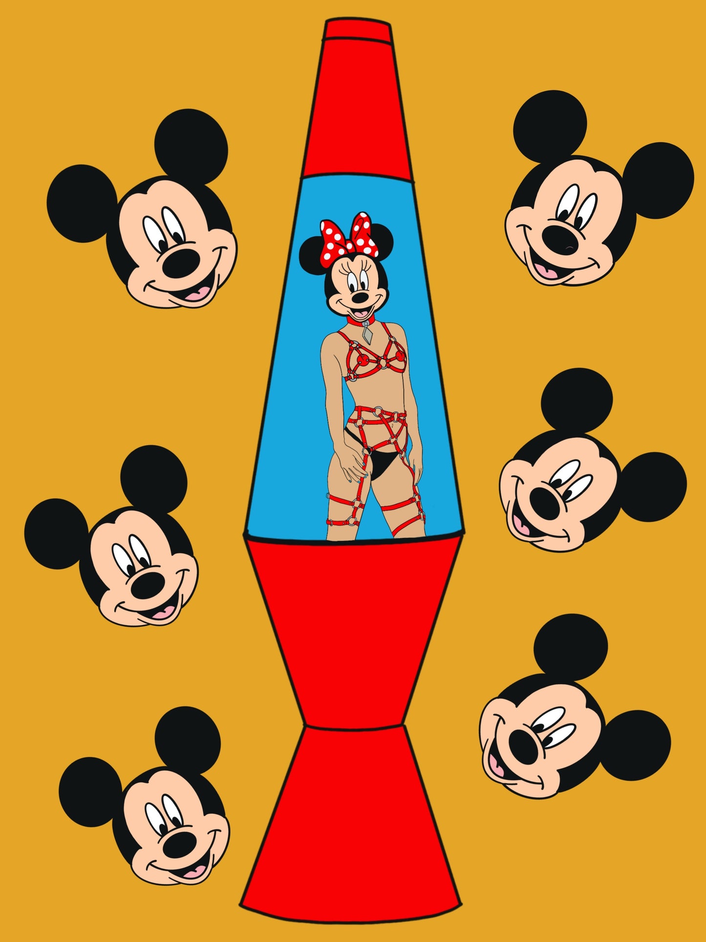 MINNIE AND MICKEY LAVA LAMP